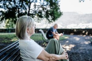 Personal trainer at Impact Fitness Solutions guiding adults over 50 through exercise routines with proven mental health benefits in New Jersey